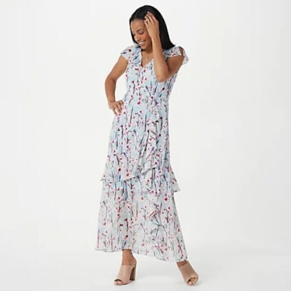 Haute Hippie Tribe Printed Ruffle Dress - Picture 4 of 5